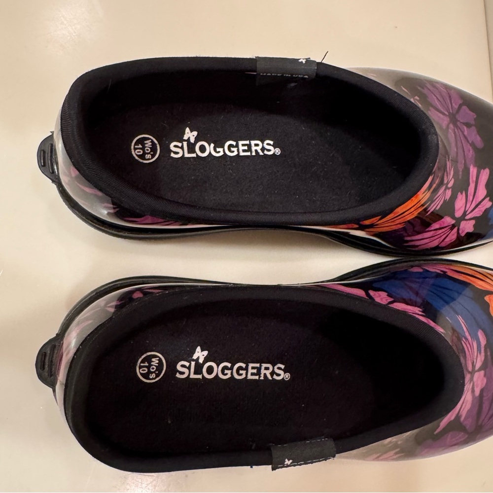 Sloggers Waterproof Floral Flower Power Comfort Rain And Garden Shoes - Picture 14 of 16